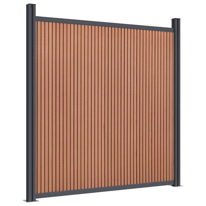 Panouri pentru gard, maro, 526x186 cm, WPC - WALTI WALTI