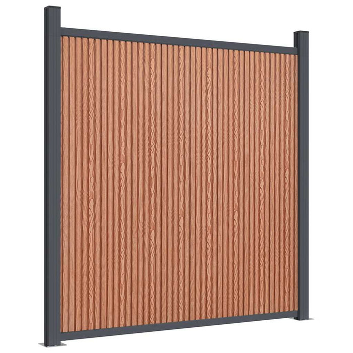 Panouri pentru gard, maro, 526x186 cm, WPC - WALTI WALTI