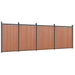 Panouri pentru gard, maro, 699x186 cm, WPC - WALTI WALTI