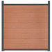 Panouri pentru gard, maro, 699x186 cm, WPC - WALTI WALTI