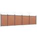 Panouri pentru gard, maro, 872x186 cm, WPC - WALTI WALTI