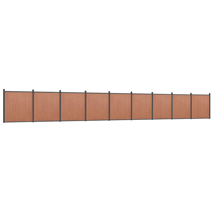 Panou pentru gard, maro, 1564x186 cm, WPC - WALTI WALTI