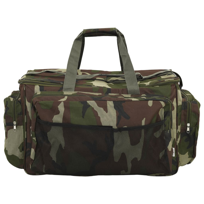 Geantă de pescuit, verde camuflaj, țesătură oxford impermeabilă - WALTI WALTI