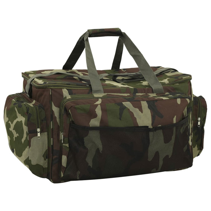 Geantă de pescuit, verde camuflaj, țesătură oxford impermeabilă - WALTI WALTI