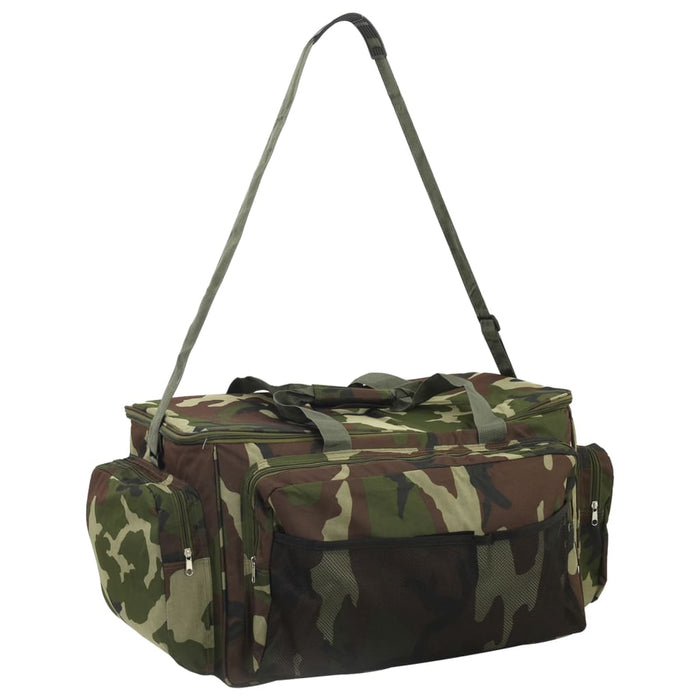 Geantă de pescuit, verde camuflaj, țesătură oxford impermeabilă - WALTI WALTI
