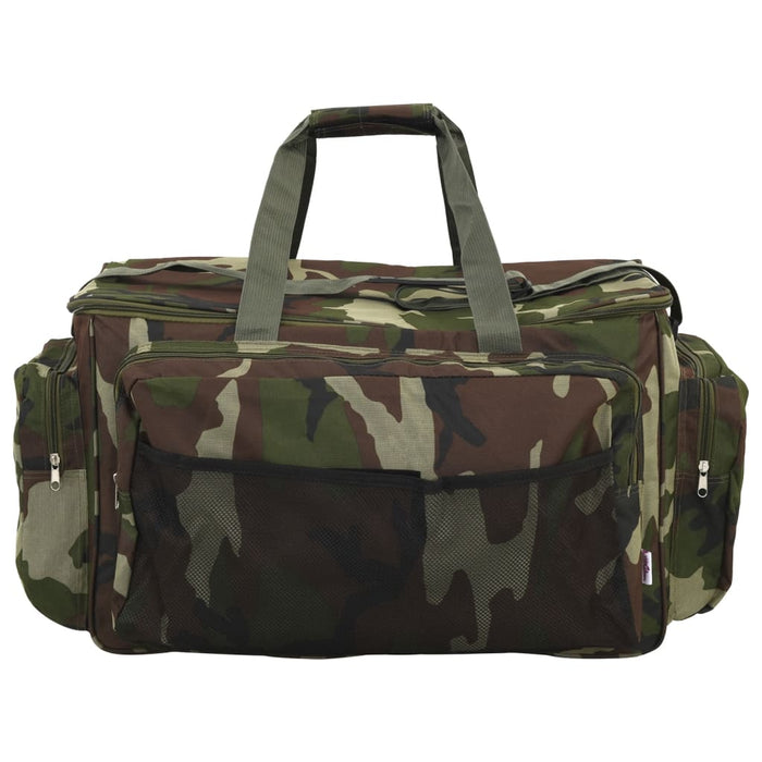 Geantă de pescuit, verde camuflaj, țesătură oxford impermeabilă - WALTI WALTI
