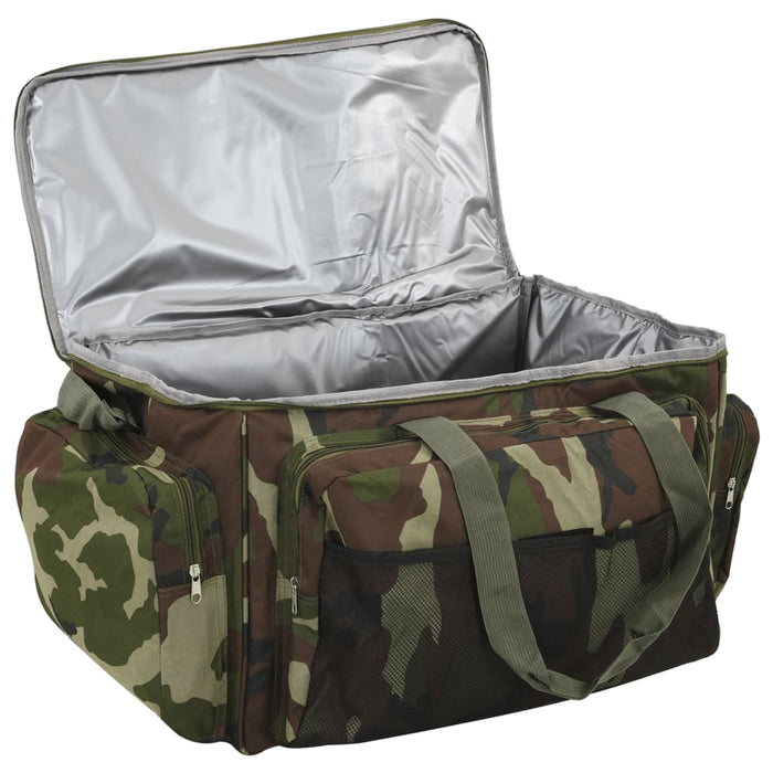 Geantă de pescuit, verde camuflaj, țesătură oxford impermeabilă - WALTI WALTI