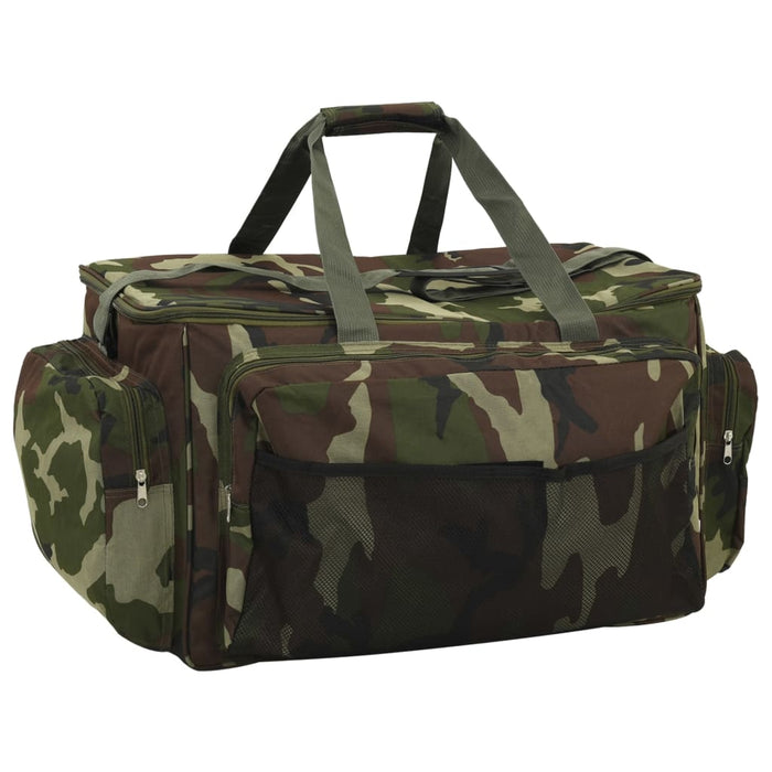 Geantă de pescuit, verde camuflaj, țesătură oxford impermeabilă - WALTI WALTI