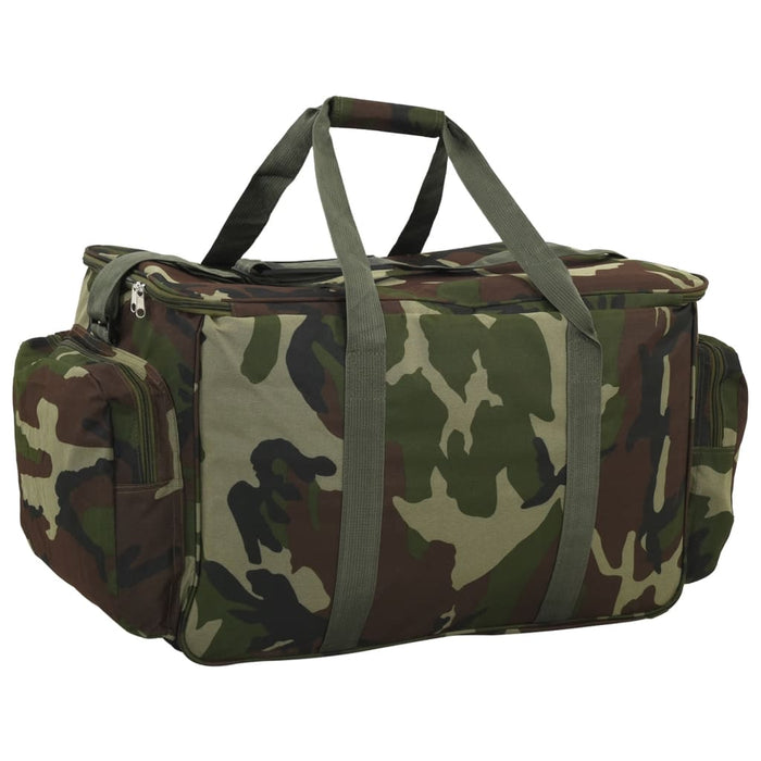 Geantă de pescuit, verde camuflaj, țesătură oxford impermeabilă - WALTI WALTI