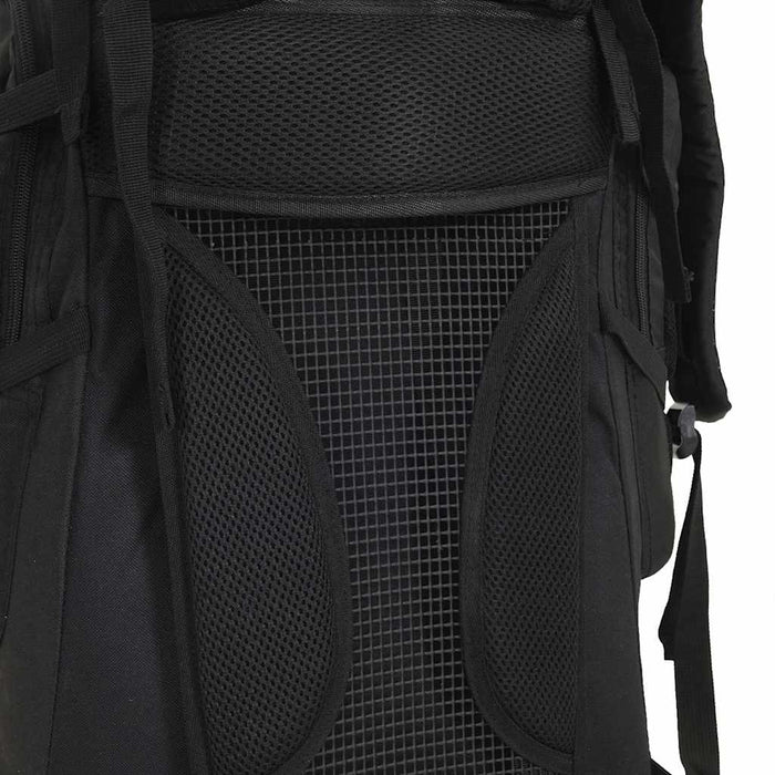 Rucsac de drumeție, negru, 60 L, țesătură oxford - WALTI WALTI