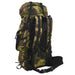 Rucsac de drumeție, verde camuflaj, 60 L, țesătură oxford - WALTI WALTI