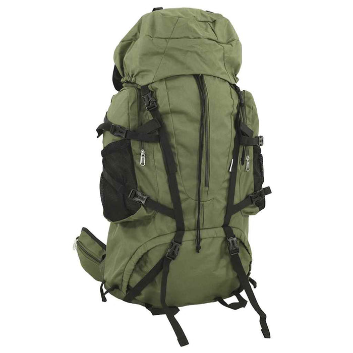 Rucsac de drumeție, verde kaki, 60 L, țesătură oxford - WALTI WALTI