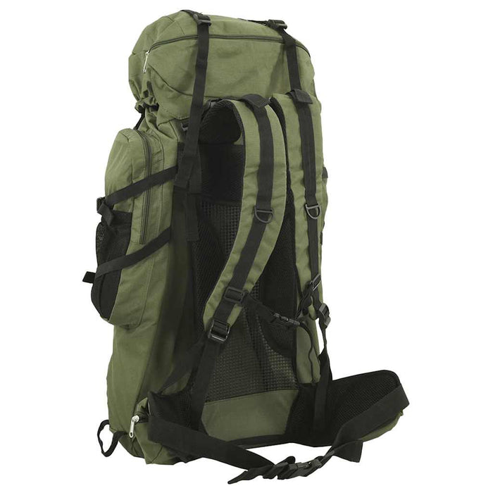 Rucsac de drumeție, verde kaki, 60 L, țesătură oxford - WALTI WALTI