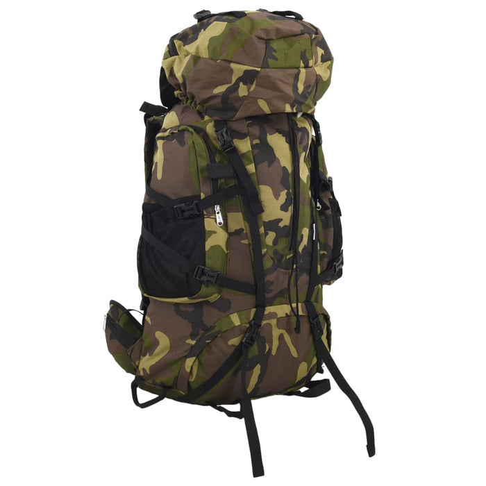 Rucsac de drumeție, verde camuflaj, 100 L, țesătură oxford - WALTI WALTI