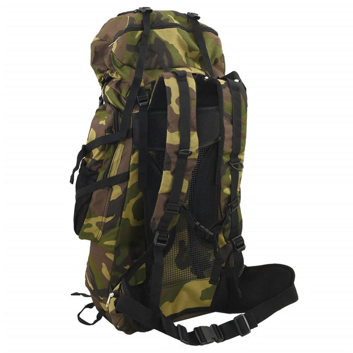 Rucsac de drumeție, verde camuflaj, 100 L, țesătură oxford - WALTI WALTI