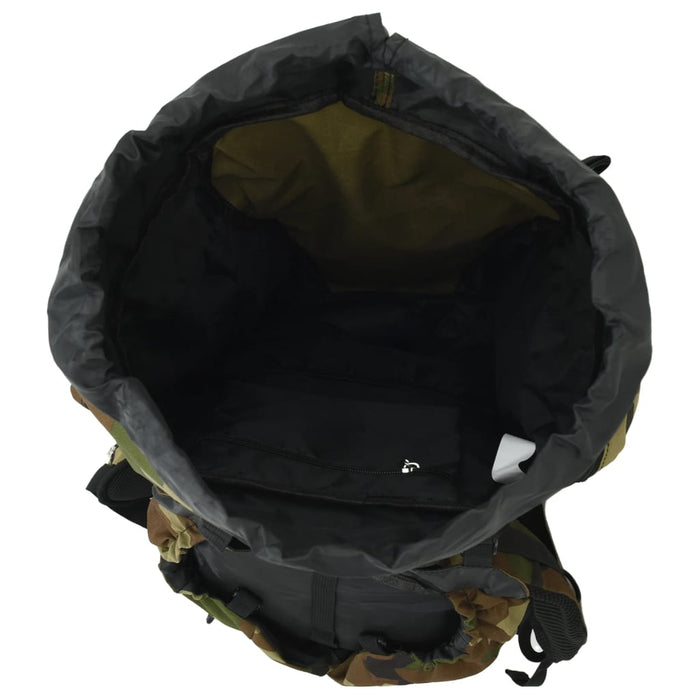 Rucsac de drumeție, verde camuflaj, 100 L, țesătură oxford - WALTI WALTI