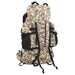 Rucsac de drumeție, camuflaj maro camel, 100 L, țesătură oxford - WALTI WALTI