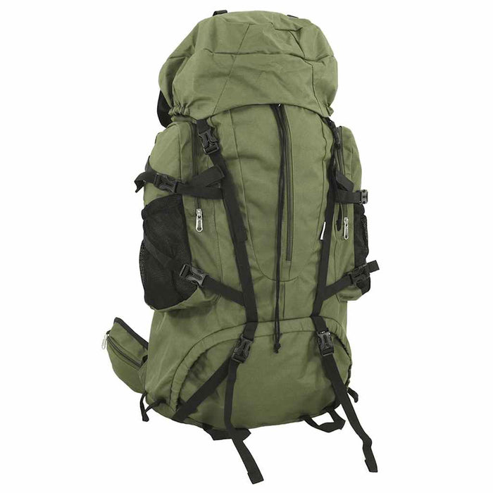 Rucsac de drumeție, verde kaki, 100 L, țesătură oxford - WALTI WALTI