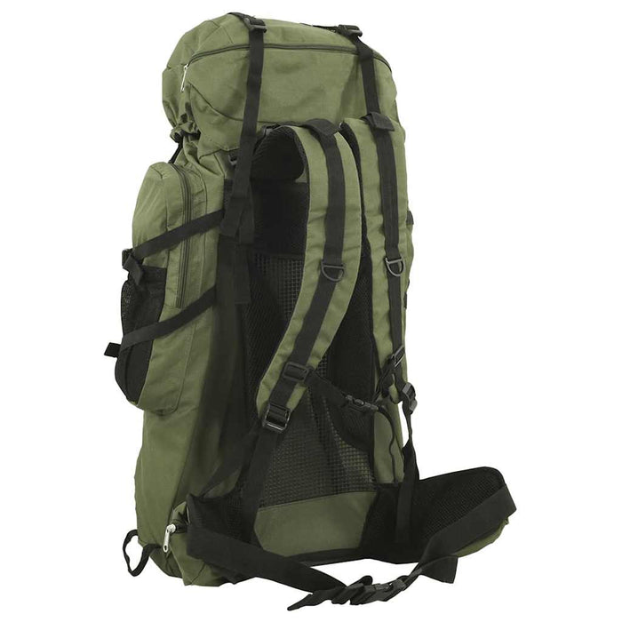 Rucsac de drumeție, verde kaki, 100 L, țesătură oxford - WALTI WALTI