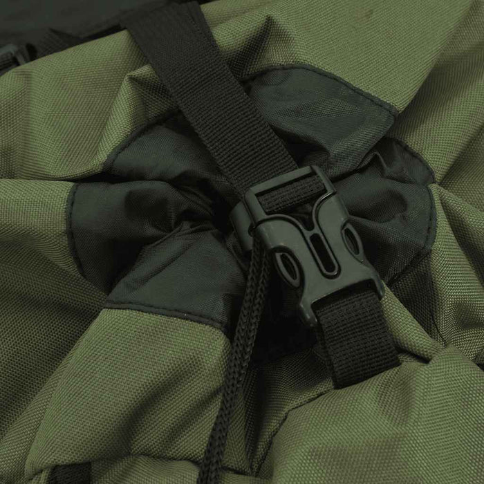 Rucsac de drumeție, verde kaki, 100 L, țesătură oxford - WALTI WALTI