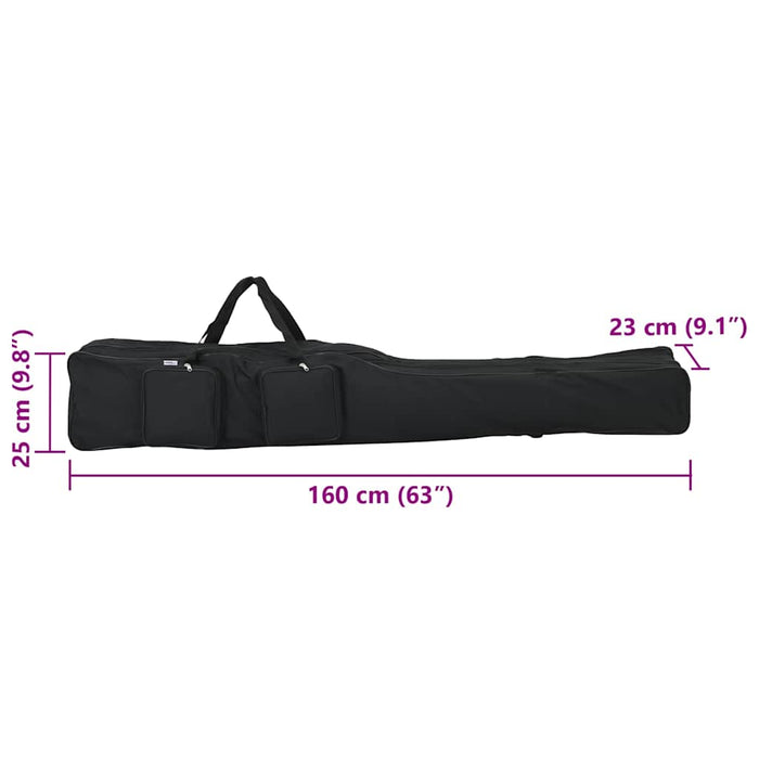 Geantă pentru undiță, negru, 160 cm, țesătură oxford - WALTI WALTI