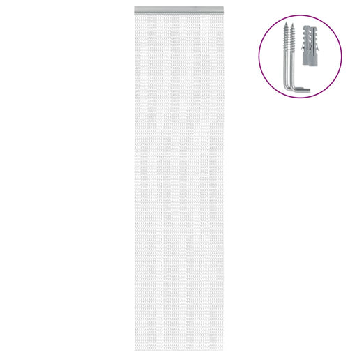 Paravan de ușă cu lanț, 56x202 cm, aluminiu - WALTI WALTI