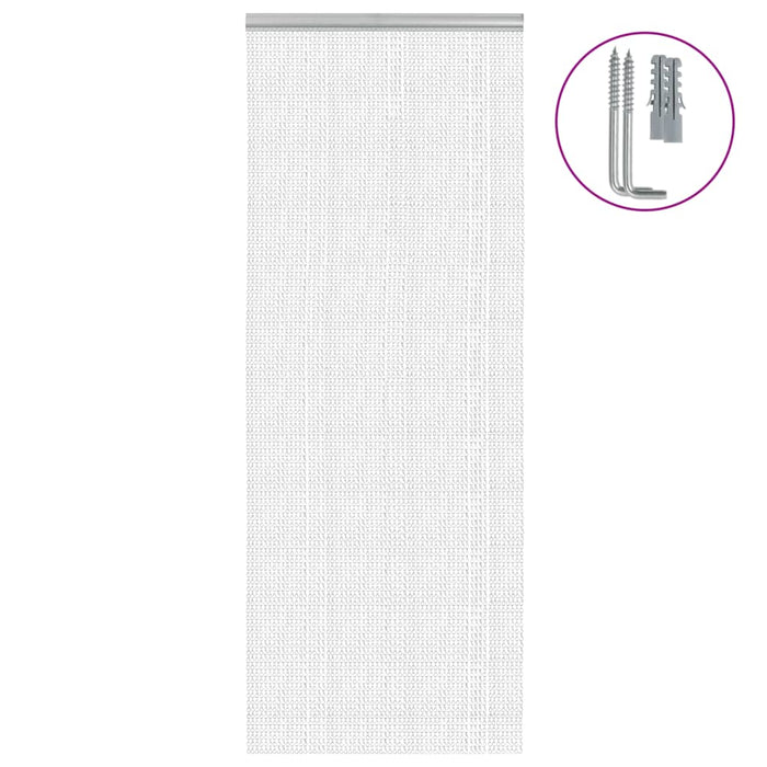 Paravan de ușă cu lanț, 80x201 cm, aluminiu - WALTI WALTI