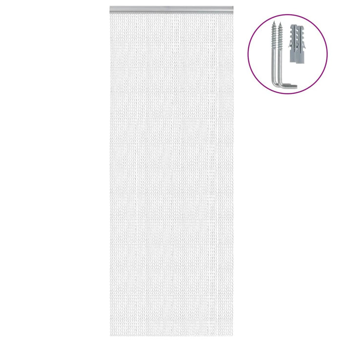 Paravan de ușă cu lanț, 80x221 cm, aluminiu - WALTI WALTI