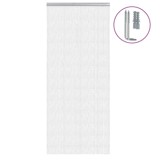 Paravan de ușă cu lanț, 90x200 cm, aluminiu - WALTI WALTI