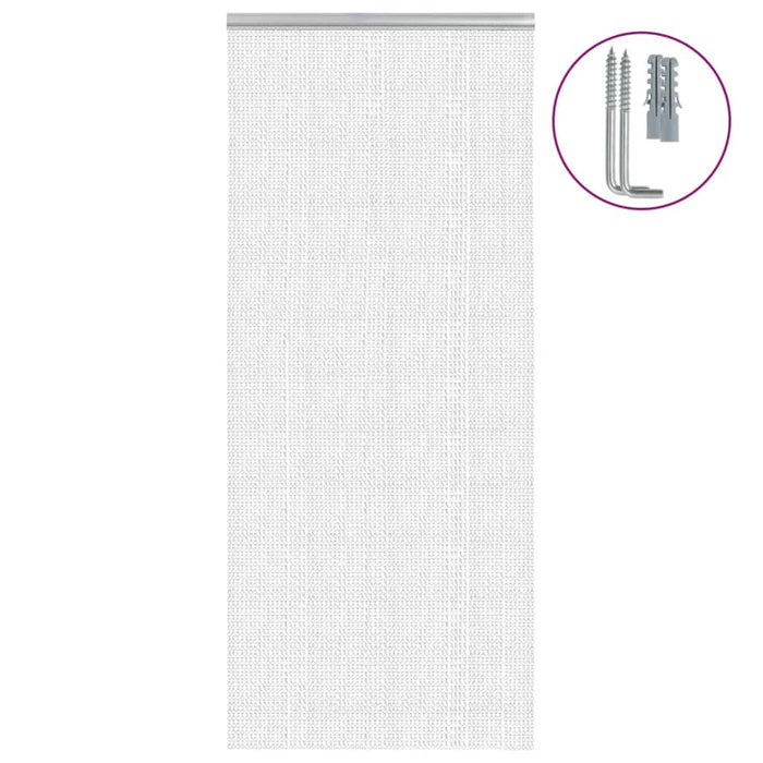 Paravan de ușă cu lanț, 90x212 cm, aluminiu - WALTI WALTI