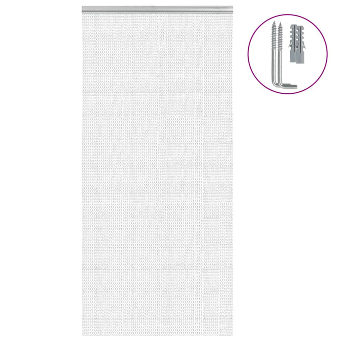 Paravan de ușă cu lanț, 100x212 cm, aluminiu - WALTI WALTI