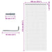 Paravan de ușă cu lanț, 100x212 cm, aluminiu - WALTI WALTI