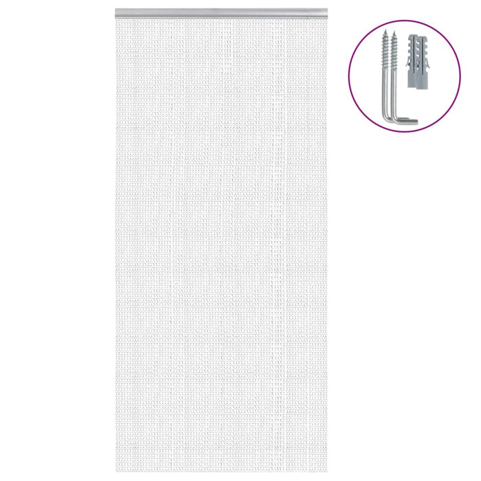 Paravan de ușă cu lanț, 100x226 cm, aluminiu - WALTI WALTI