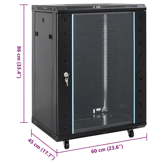 Dulap de rețea 15U cu picioare pivotante 19" IP20 60x45x86 cm - WALTI WALTI