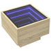 Masă laterală cu LED, stejar sonoma, 40x40x30 cm, lemn compozit - WALTI WALTI