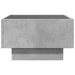 Măsuță de cafea cu LED, gri beton, 50x50x30 cm, lemn prelucrat - WALTI WALTI