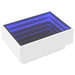 Măsuță de cafea cu LED, alb, 70x50x30 cm, lemn prelucrat - WALTI WALTI