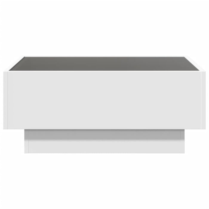 Măsuță de cafea cu LED, alb, 70x50x30 cm, lemn prelucrat - WALTI WALTI