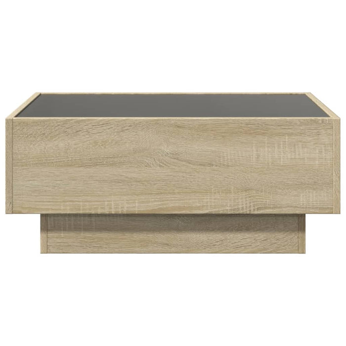 Măsuță de cafea cu LED stejar sonoma 70x50x30 cm lemn prelucrat - WALTI WALTI