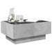 Măsuță de cafea cu LED, gri beton, 70x50x30 cm, lemn prelucrat - WALTI WALTI