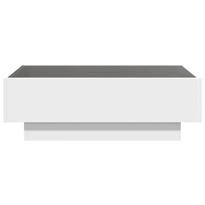 Măsuță de cafea cu LED, alb, 90x50x30 cm, lemn prelucrat - WALTI WALTI