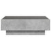Măsuță de cafea cu LED, gri beton, 90x50x30 cm, lemn prelucrat - WALTI WALTI