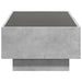 Măsuță de cafea cu LED, gri beton, 90x50x30 cm, lemn prelucrat - WALTI WALTI