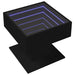 Măsuță de cafea cu LED, negru, 50x50x45 cm, lemn prelucrat - WALTI WALTI