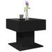 Măsuță de cafea cu LED, negru, 50x50x45 cm, lemn prelucrat - WALTI WALTI