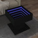 Măsuță de cafea cu LED, negru, 50x50x45 cm, lemn prelucrat - WALTI WALTI