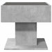 Măsuță de cafea cu LED, gri beton, 50x50x45 cm, lemn prelucrat - WALTI WALTI