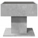 Măsuță de cafea cu LED, gri beton, 50x50x45 cm, lemn prelucrat - WALTI WALTI
