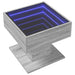 Măsuță de cafea cu LED sonoma gri 50x50x45cm lemn prelucrat - WALTI WALTI