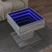Măsuță de cafea cu LED sonoma gri 50x50x45cm lemn prelucrat - WALTI WALTI
